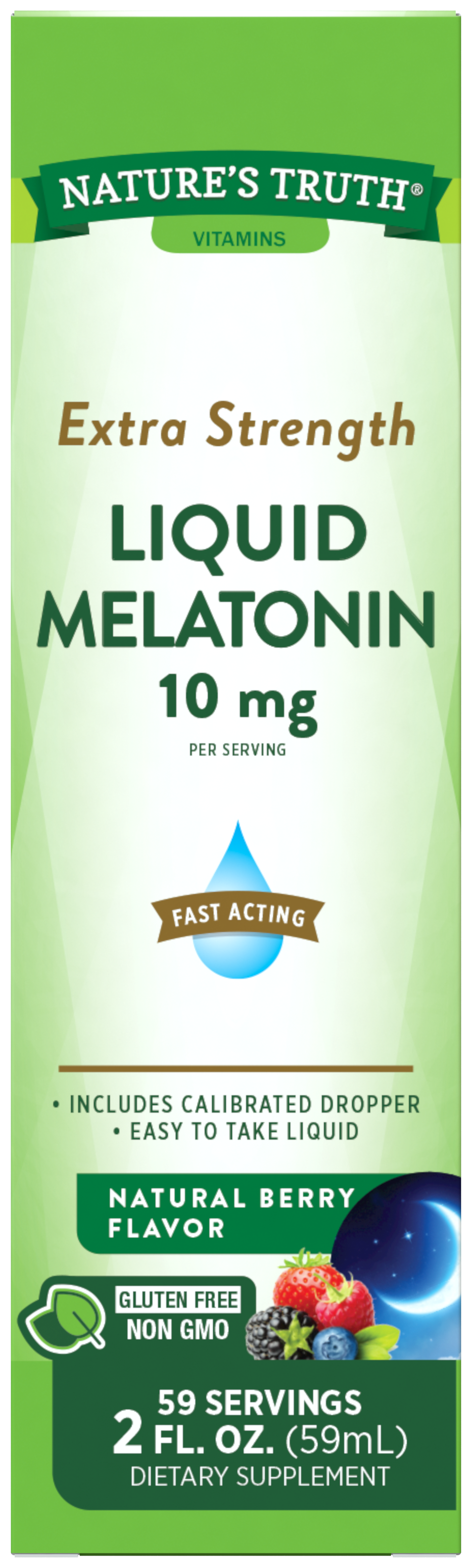 Melatonin 10 mg Liquid | Berry Flavor