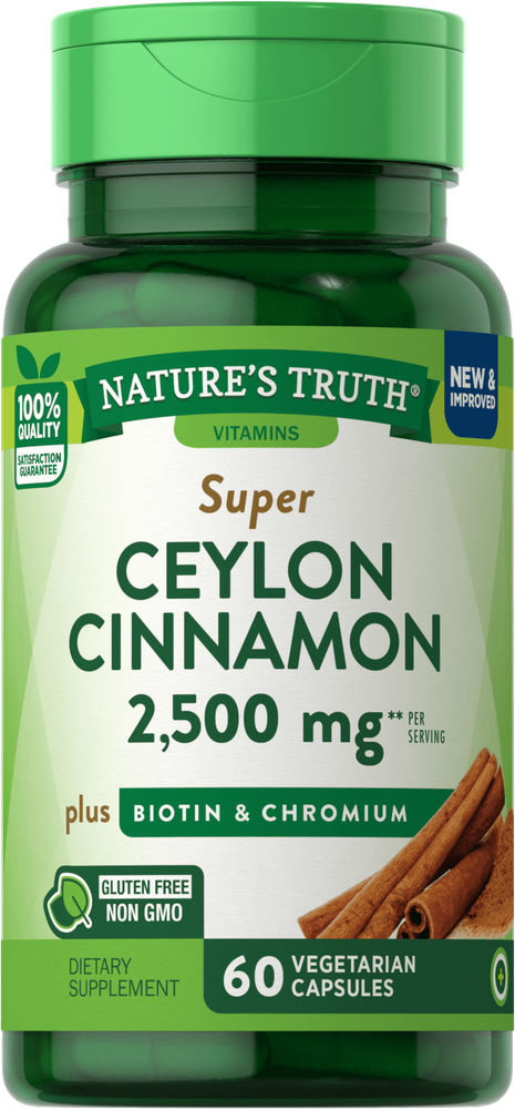Ceylon Cinnamon 2500 mg with Biotin, Chromium