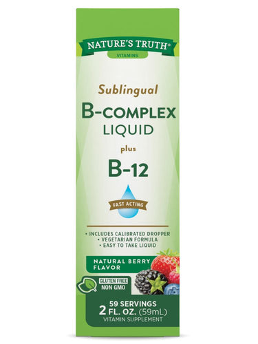 Vitamin B Complex Sublingual Liquid | Natural Berry Flavor