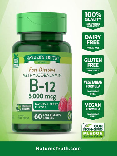 Vitamin B-12 5000 mcg Methylcobalamin