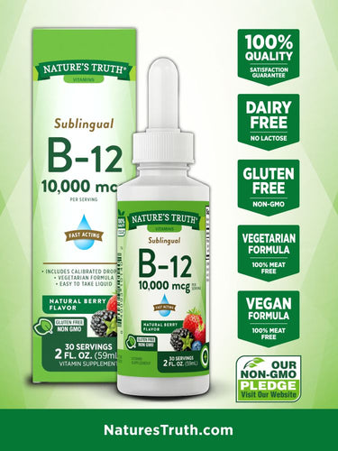 Vitamin B-12 Sublingual 10,000 mcg Liquid