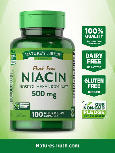 Niacin 500 mg | Flush Free