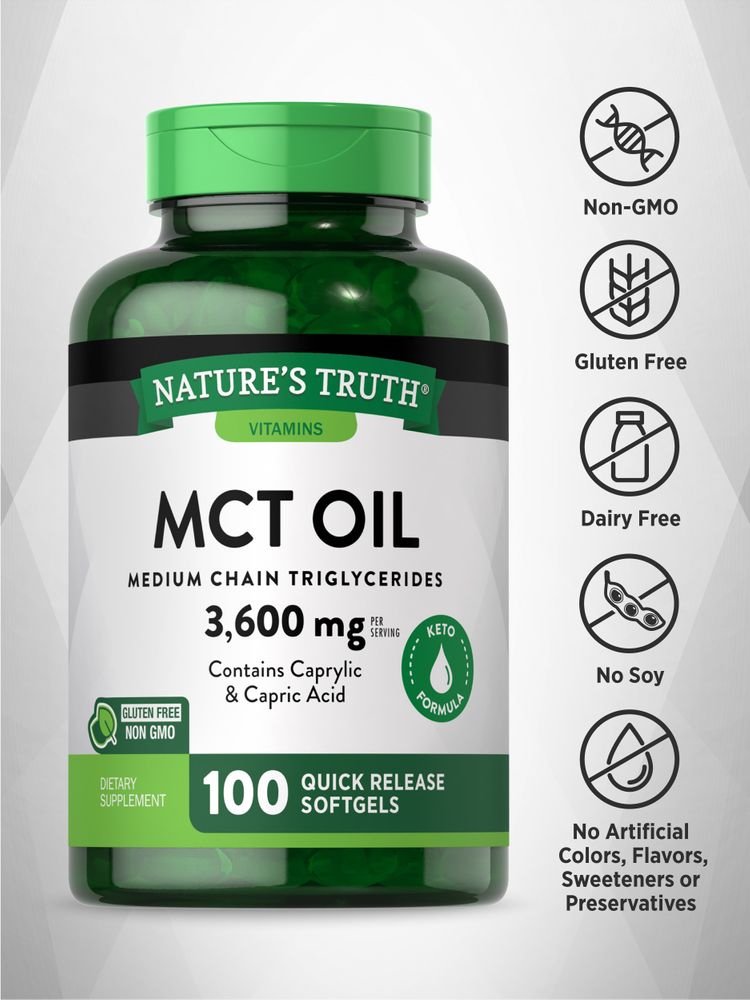 MCT Oil 3600 mg Medium Chain Triglycerides