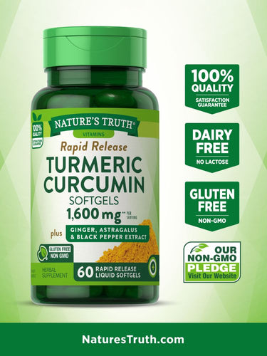 Turmeric Curcumin Complex 1600 mg Complex with Ginger and Black Pepper