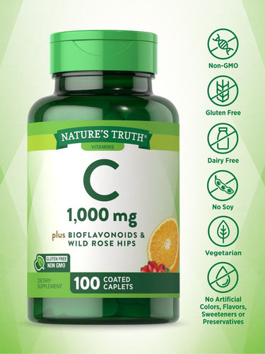 Vitamin C 1000 mg with Bioflavonoids, Rose Hips