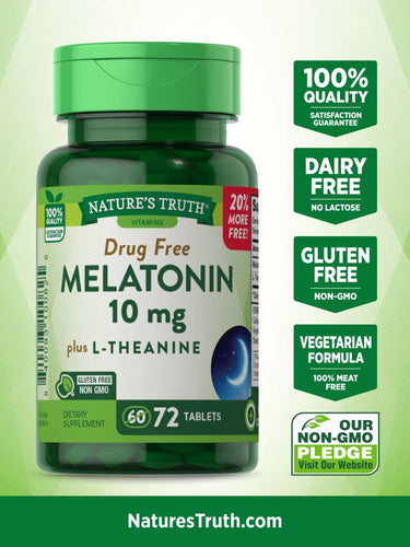 Melatonin 10 mg with L-Theanine